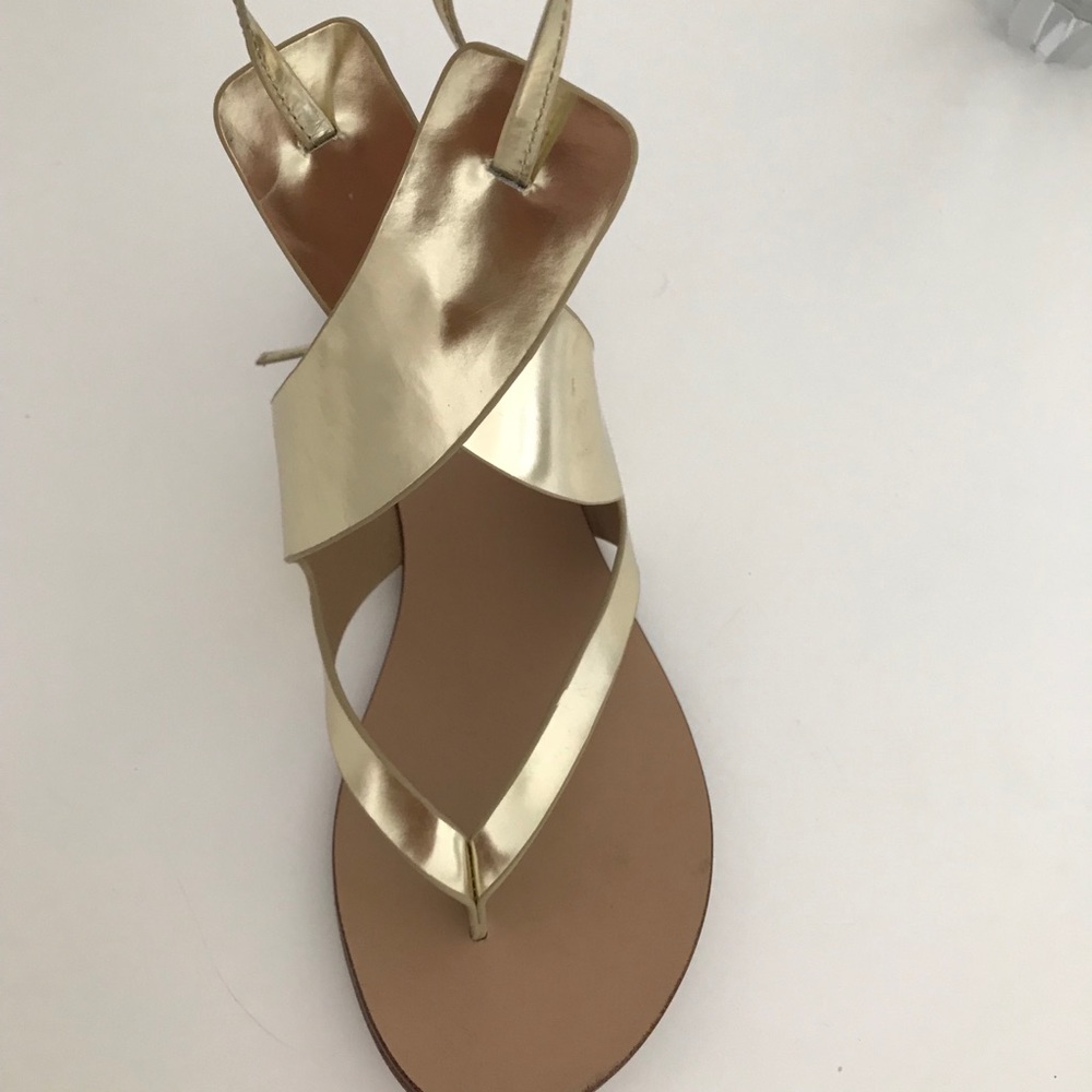 Splendid leather gold sandals!